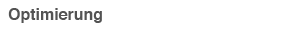 Optimierung